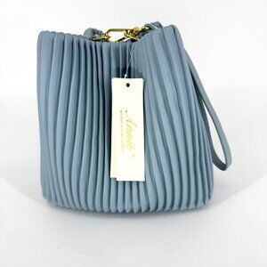 Annie Handbags Aura Bucket Bag Light Blue‎ NWT